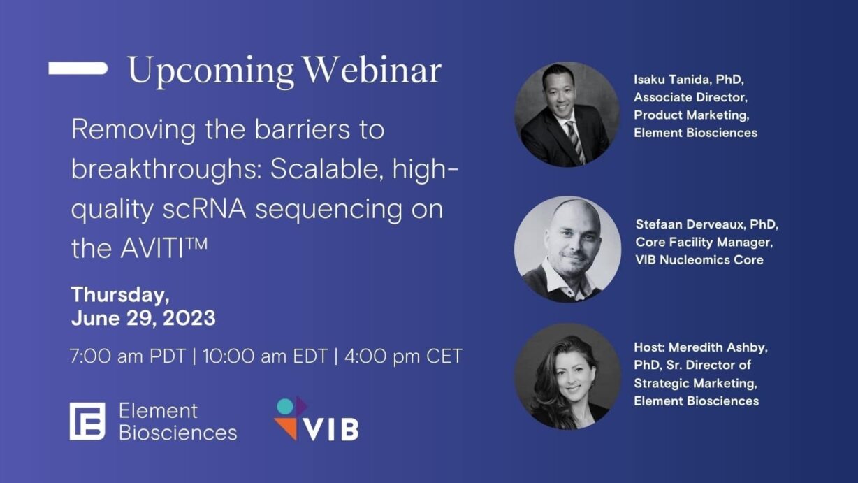 Webinar - Removing Barriers to Breakthroughs: Scalable RNA sequencing on the AVITI™