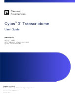 Cytos 3' Transcriptome User Guide (MA-00098)