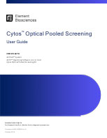Cytos Optical Pooled Screening User Guide (MA-00096)