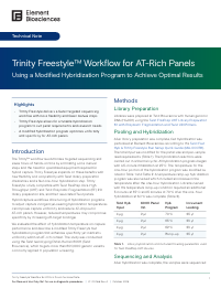 Trinity Freestyle™ Workflow for AT-Rich Panels Tech Note (LT-00066 Rev A)