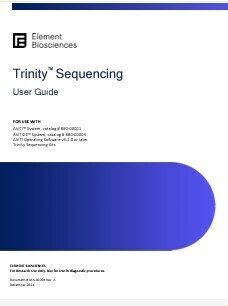 Trinity Sequencing User Guide (MA-00059)