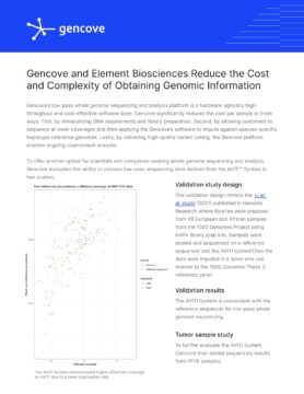 Gencove and Element Reduce Genomic Cost and Complexity Application Note