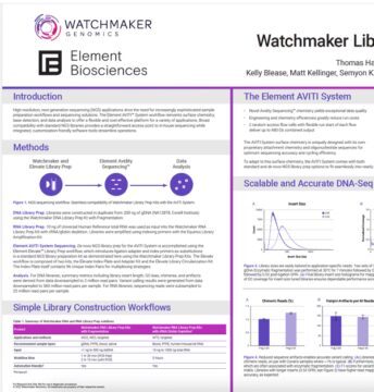 Human Genome & RNA Sequencing with Watchmaker Genomics & Element AVITI™ System