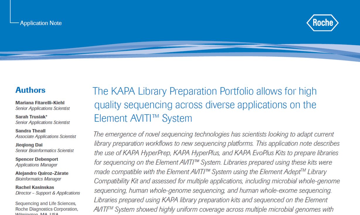 Roche Microbial and Human Genome App Note