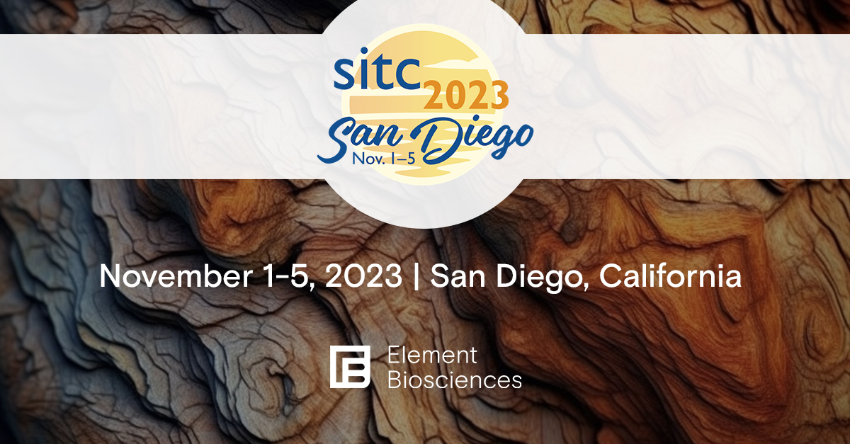 Meet Element Biosciences at SITC 2023 Element Biosciences