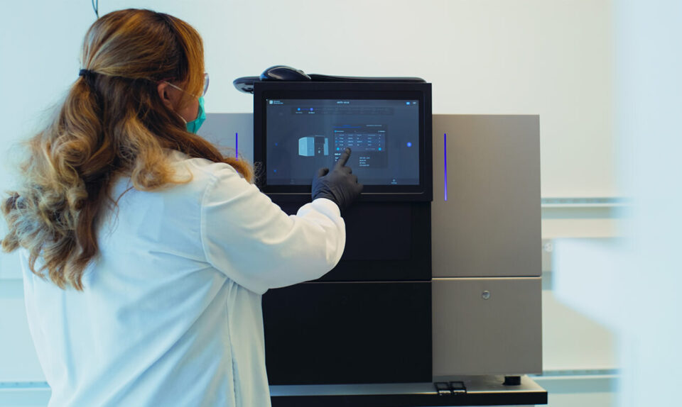 Scientist Using AVITI Sequencer