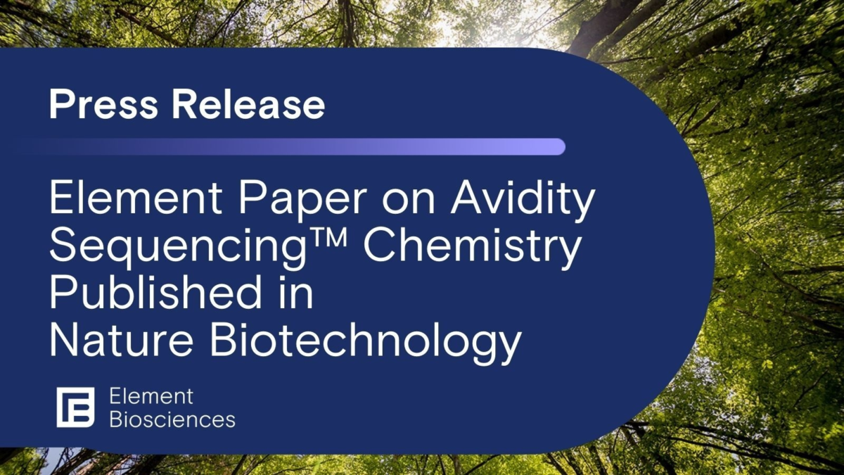 Element Paper on Avidity Sequencing™ Chemistry Element Biosciences