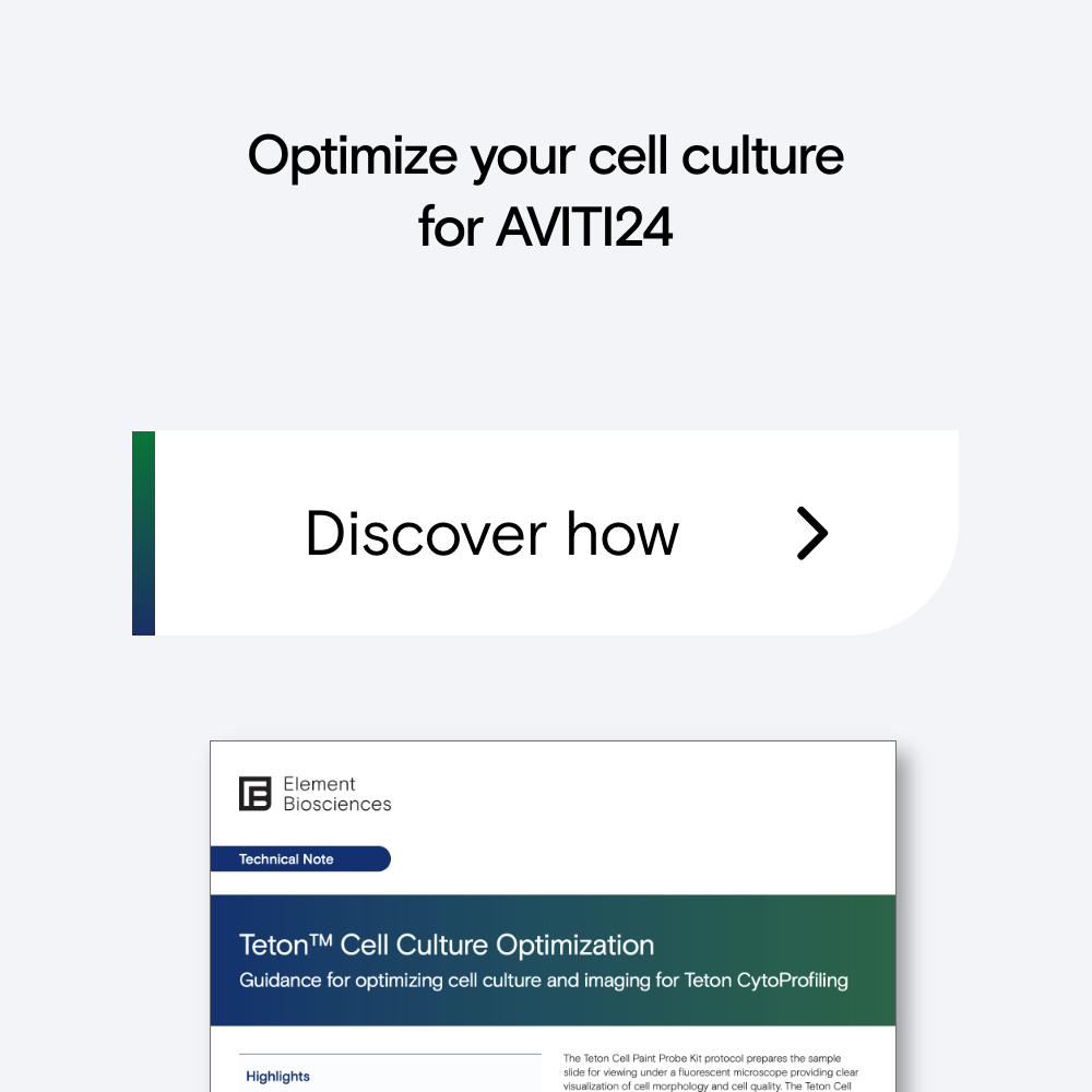 optimize your cell culture for AVITI24